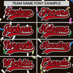 Custom Brown Red Ice Cream Pattern Personalized V-Neck Hockey Jersey