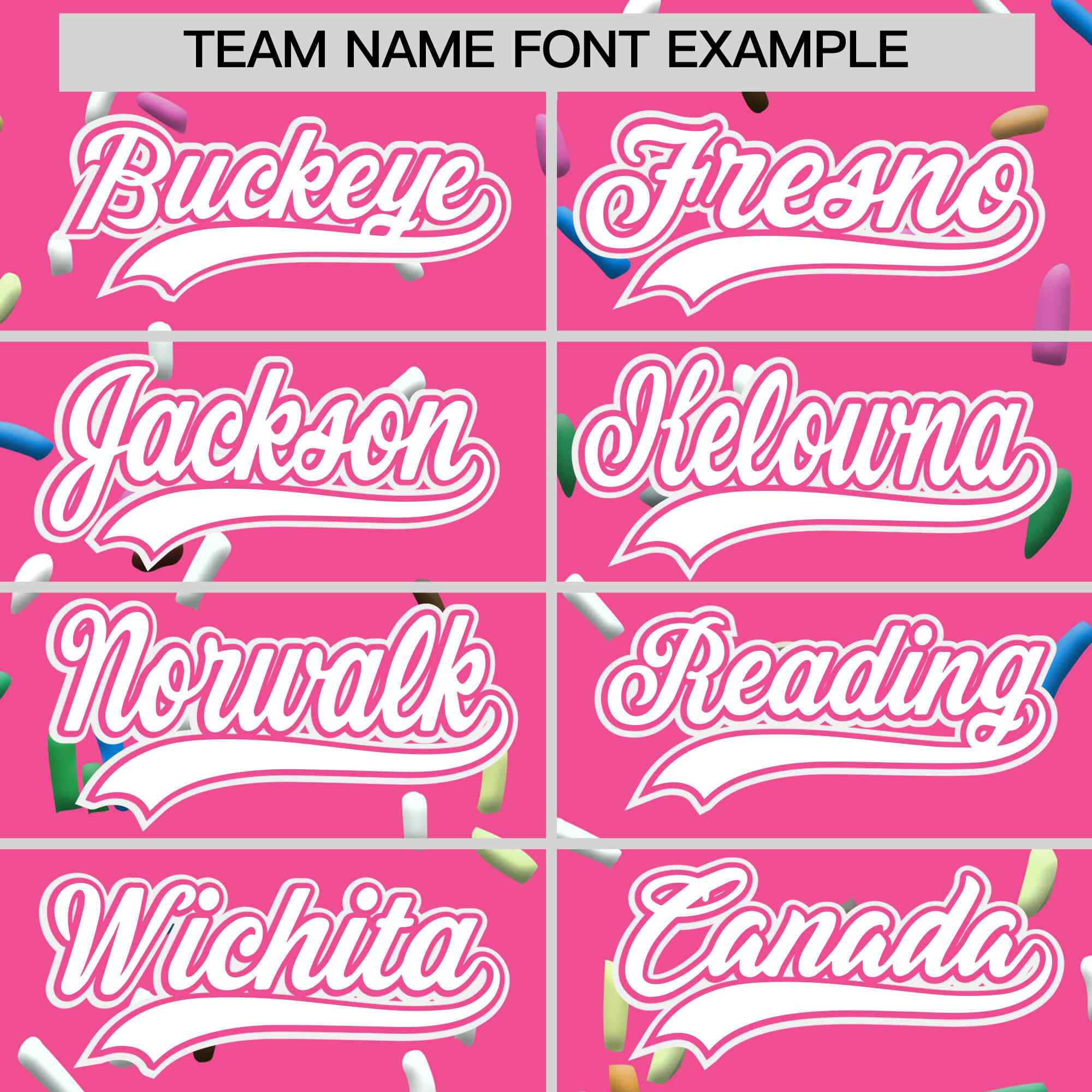 Custom Pink White Ice Cream Pattern Personalized V-Neck Hockey Jersey