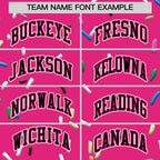 Custom Rose Red Black Ice Cream Pattern Personalized V-Neck Hockey Jersey