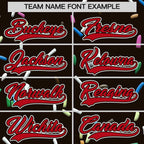 Custom Brown Red Ice Cream Pattern Personalized V-Neck Hockey Jersey