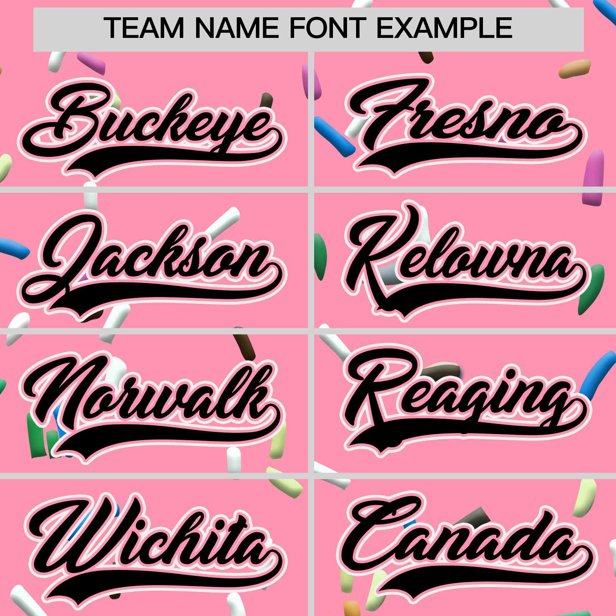 Custom Light Pink Black Ice Cream Pattern Personalized V-Neck Hockey Jersey