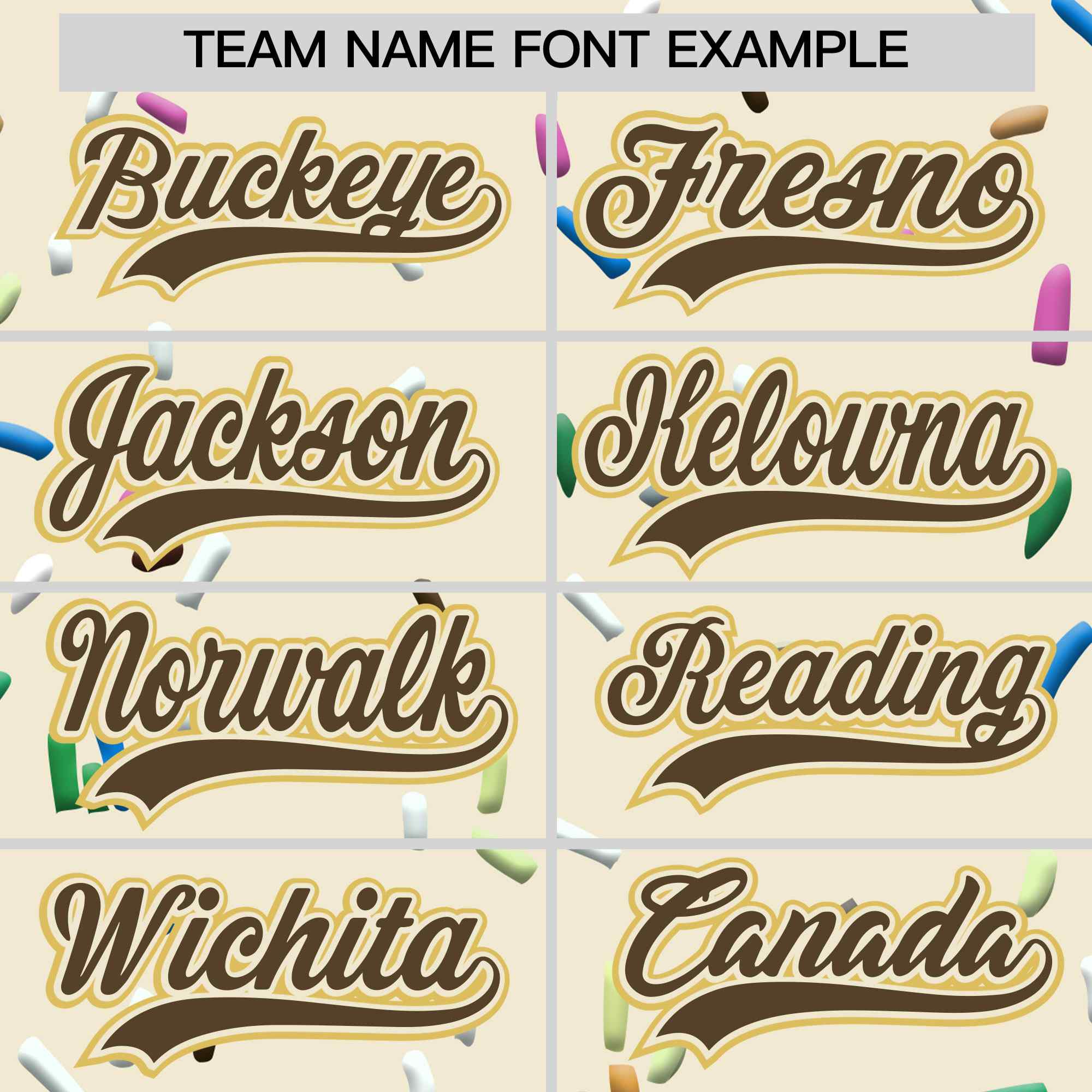 Custom Cream Light Brown Ice Cream Pattern Personalized V-Neck Hockey Jersey
