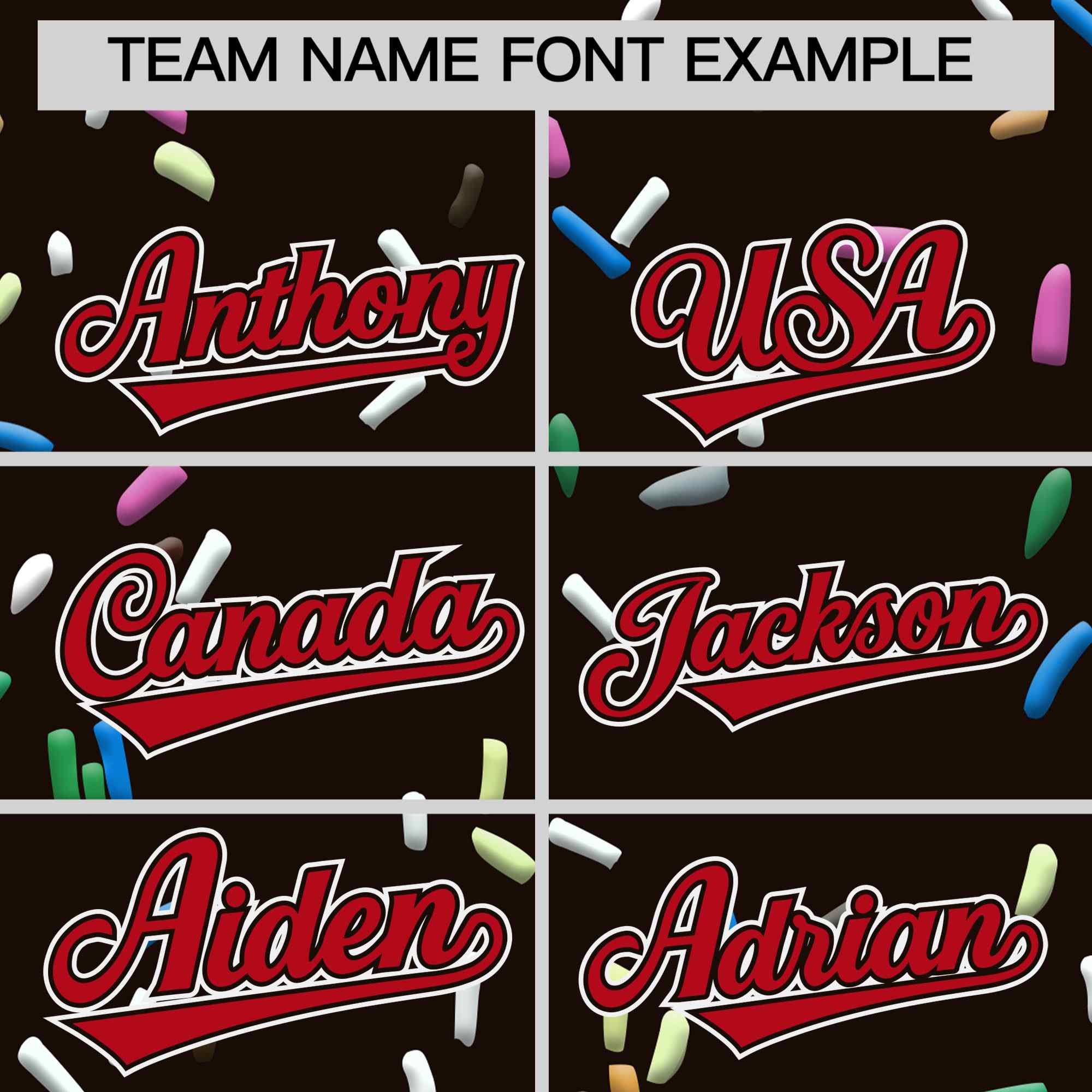 Custom Brown Red Ice Cream Pattern Personalized V-Neck Hockey Jersey