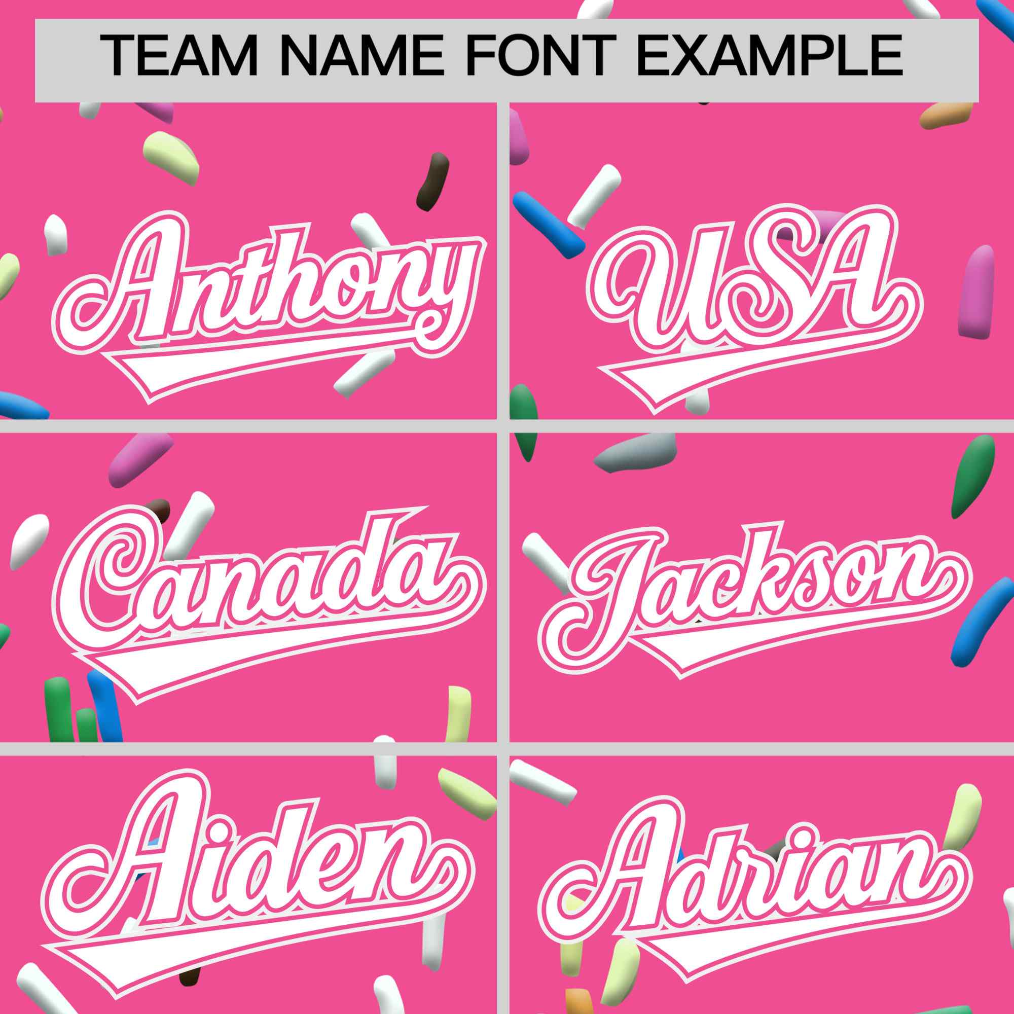 Custom Pink White Ice Cream Pattern Personalized V-Neck Hockey Jersey