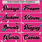 Custom Rose Red Black Ice Cream Pattern Personalized V-Neck Hockey Jersey