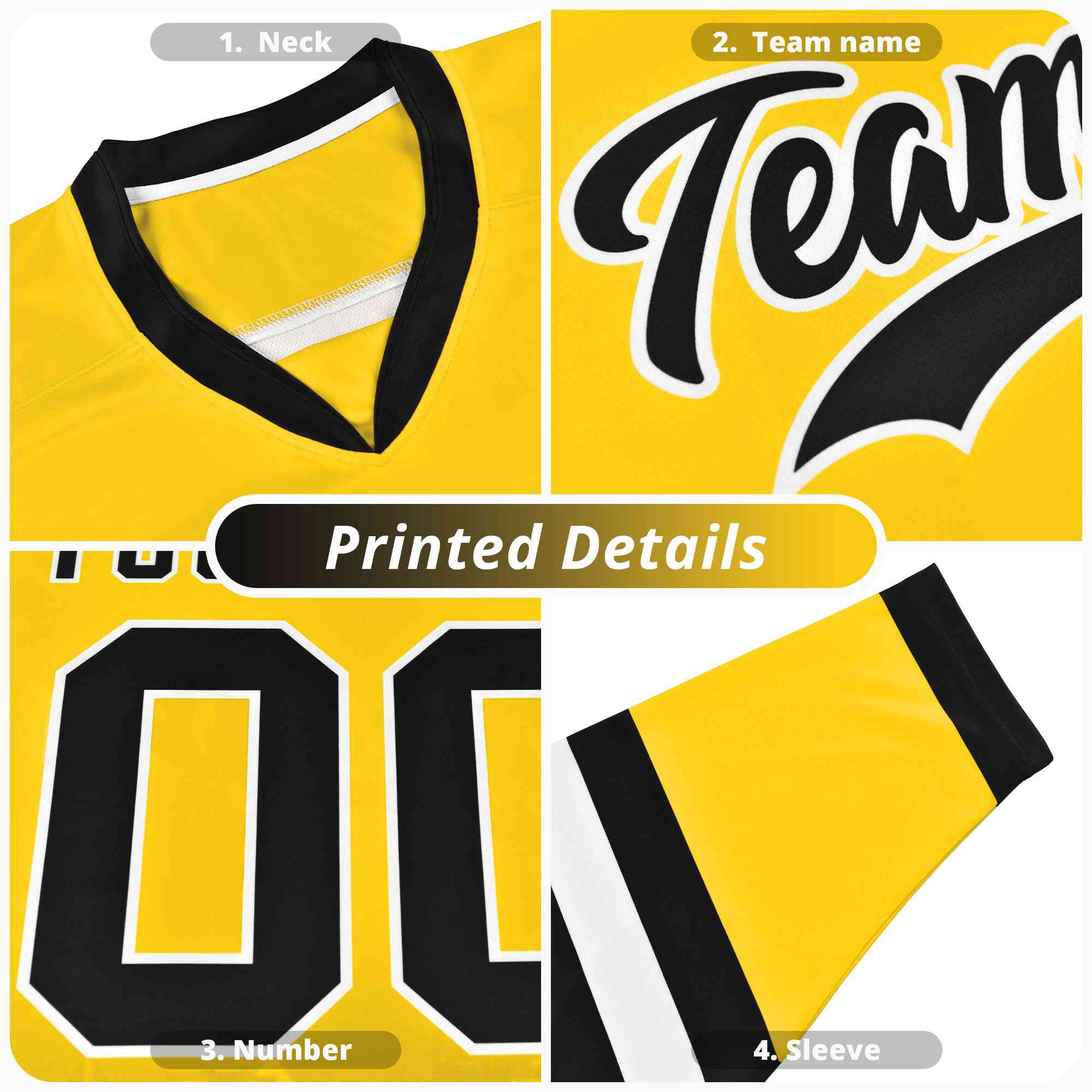 Custom Teal Purple Ice Cream Pattern Personalized V-Neck Hockey Jersey