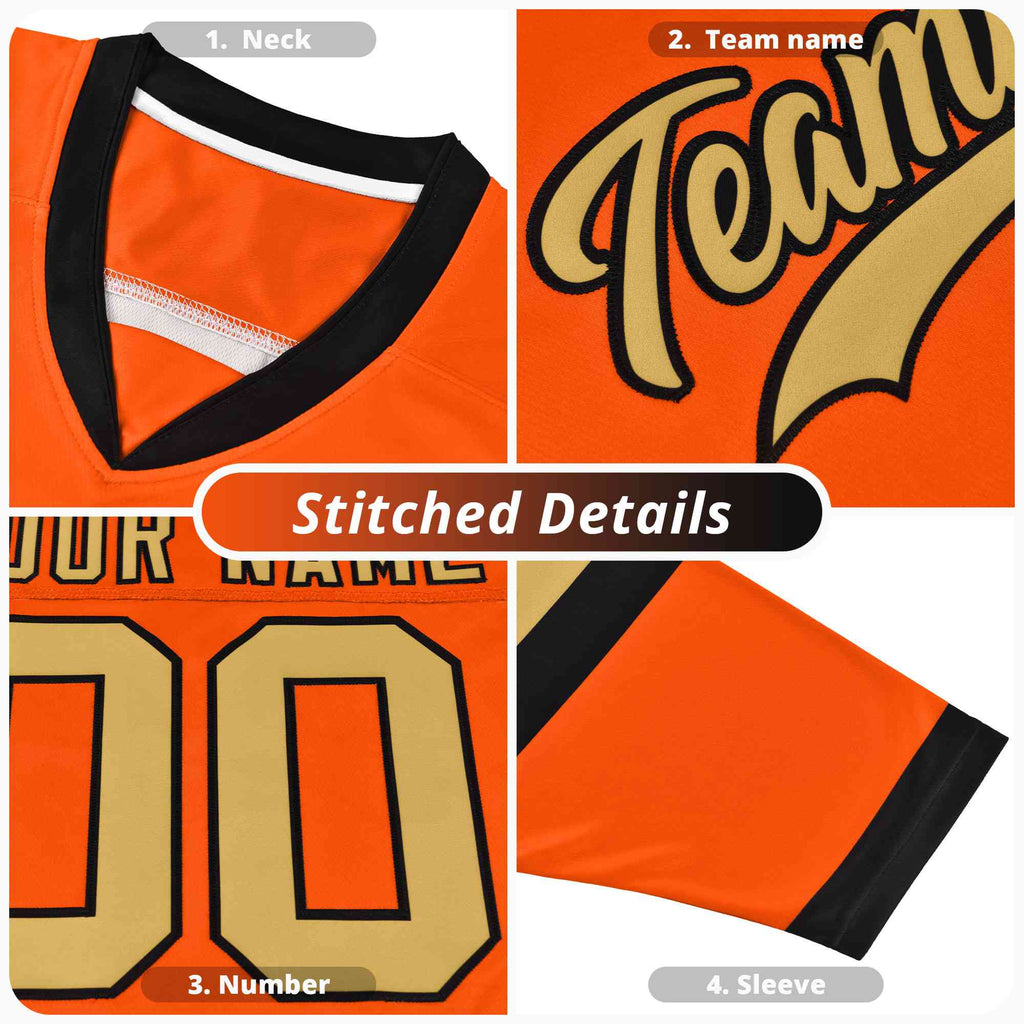 Custom American Flag White Ice Cream Pattern Personalized V-Neck Hockey Jersey