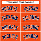 Custom Orange Navy-White Classic Tops Casual Basketball Jersey