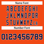 Custom Orange Navy-White Classic Tops Casual Basketball Jersey