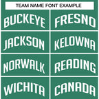 Custom Hunter Green White Personalized Basketball Shorts