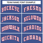 Custom Royal White-Red Personalized Basketball Shorts