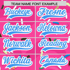Custom Pink Ice Cream Cone Graffiti Pattern Fashion Authentic Baseball Jersey