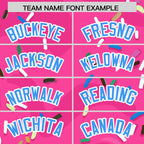 Custom Pink Ice Cream Cone Graffiti Pattern Fashion Authentic Baseball Jersey