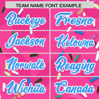 Custom Pink Ice Cream Cone Graffiti Pattern Fashion Authentic Baseball Jersey