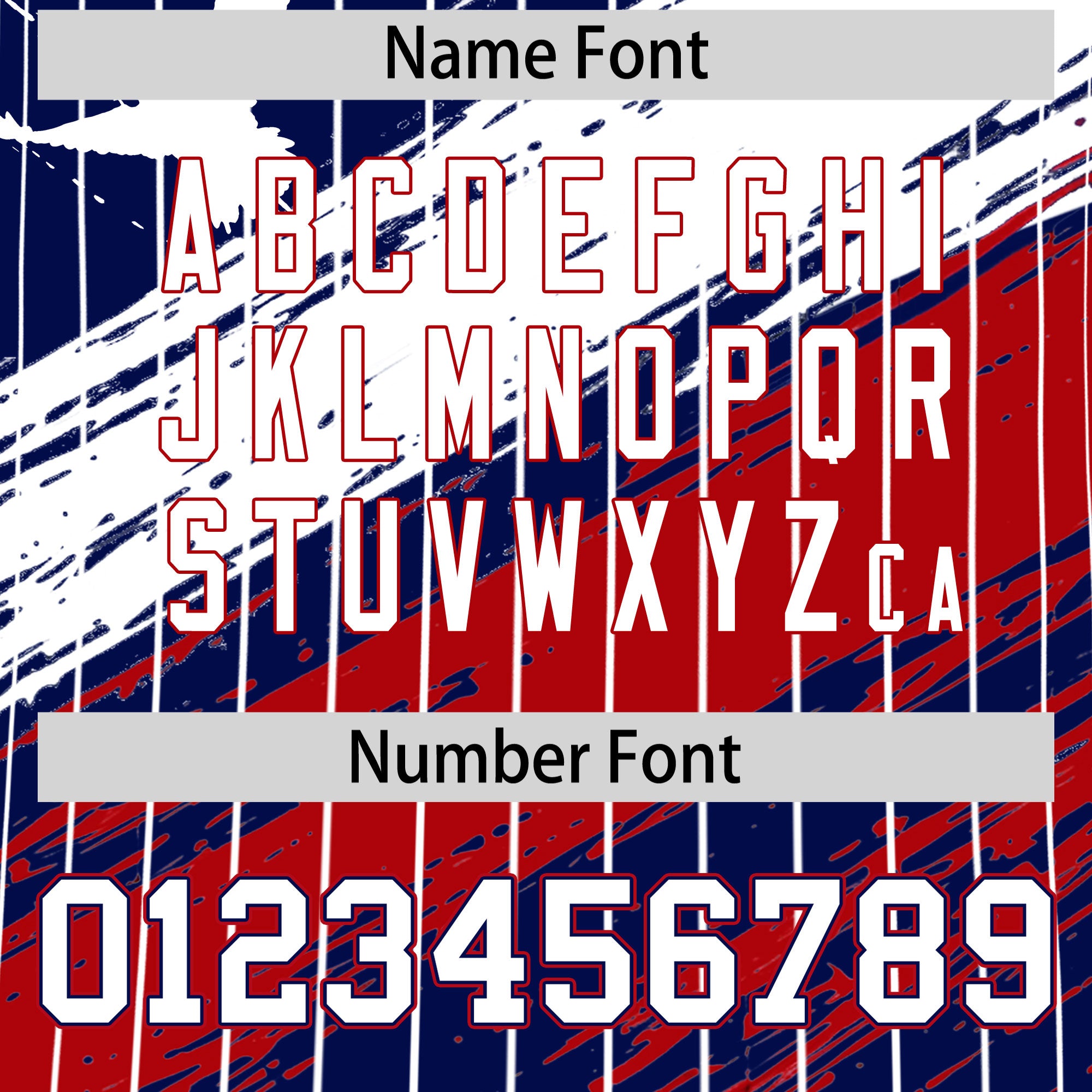Custom Navy Baseball Jersey Graffiti Pattern Independence Day