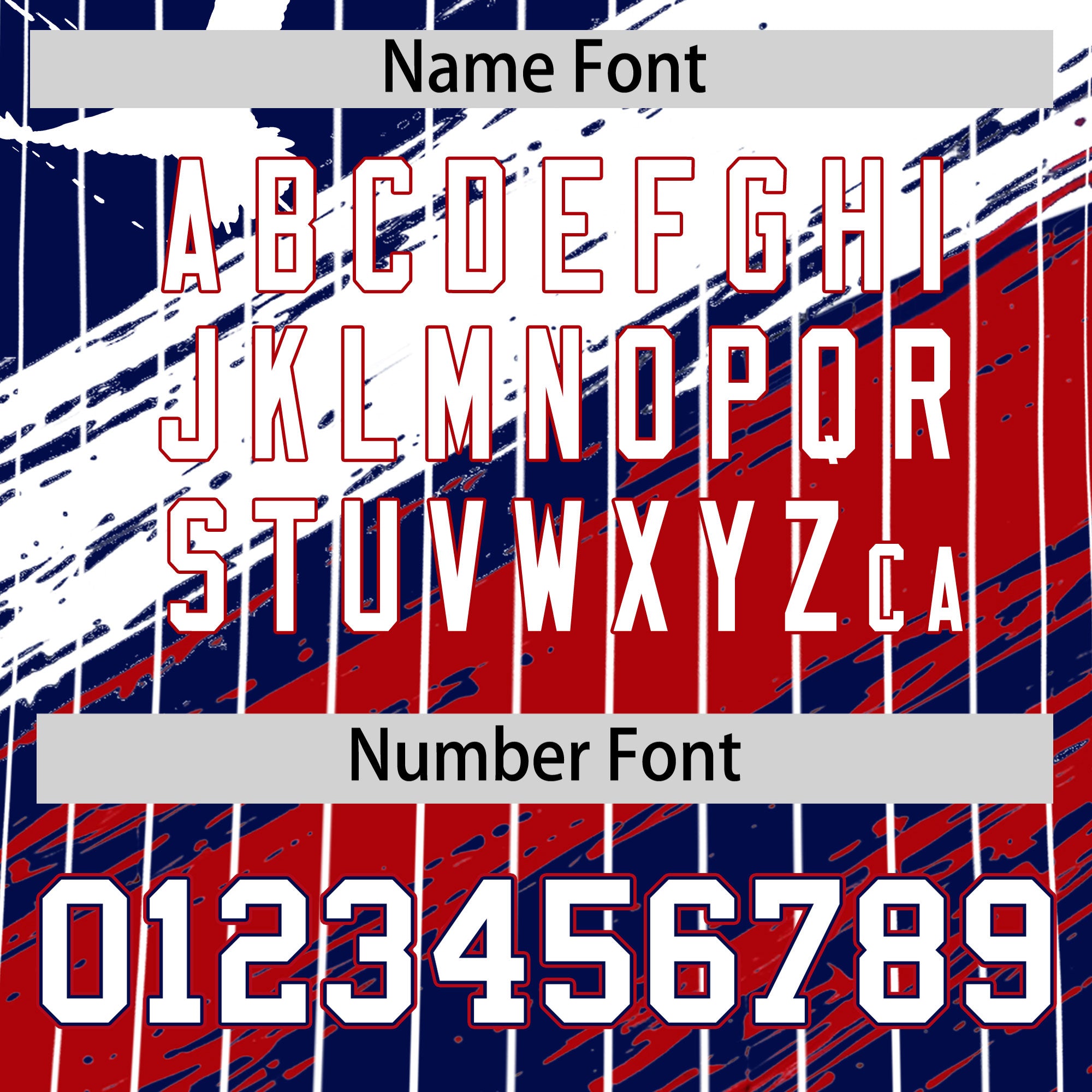Custom Navy Baseball Jersey Graffiti Pattern Independence Day