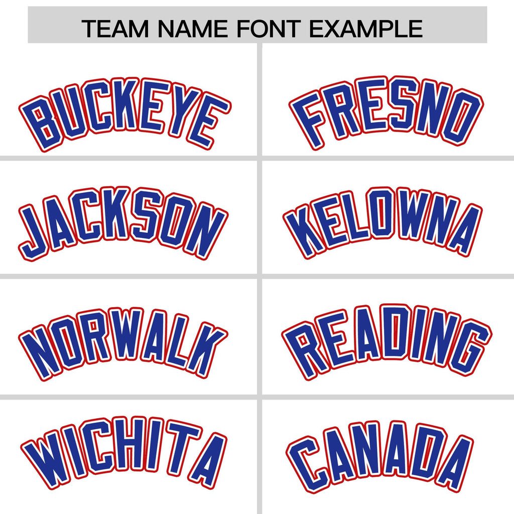 Custom White Royal Personalized Color Block Authentic Baseball jersey