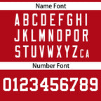 Custom Red White Gradient Side Personalized Star Pattern Authentic Baseball Jersey