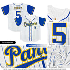 Custom Gold Black Stripe Fashion Raglan Sleeves Authentic Baseball Jersey