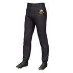 Custom Black Purple Pinstripe Fit Stretch Practice Pull Up Baseball Pants