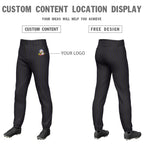 Custom Black Purple Pinstripe Fit Stretch Practice Pull Up Baseball Pants