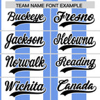 Custom White Light Blue Stripe Fashion Authentic Two-Button Softball Jersey