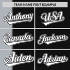 Custom Gray Black Gradient Stripe Fashion Authentic Two-Button Softball Jersey