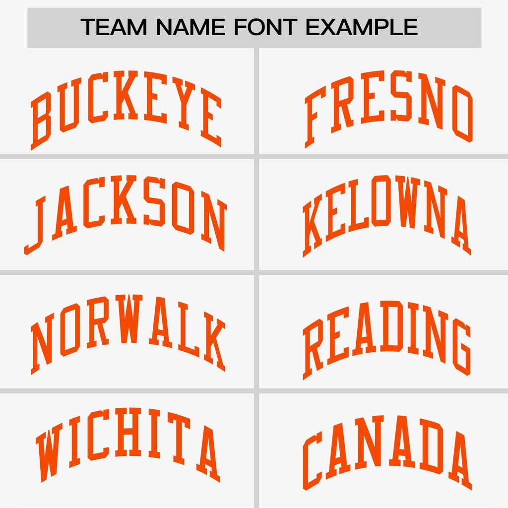 Custom White Orange Stripe Fashion Raglan Sleeves Authentic Two-Button Softball Jersey