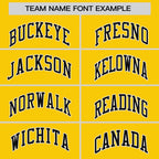 Custom Gold Black Stripe Fashion Raglan Sleeves Authentic Two-Button Softball Jersey