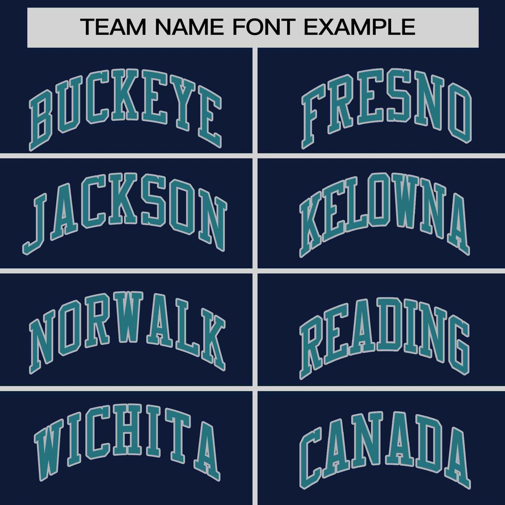 Custom Navy Aqua-Gray Stripe Fashion Raglan Sleeves Authentic Two-Button Softball Jersey