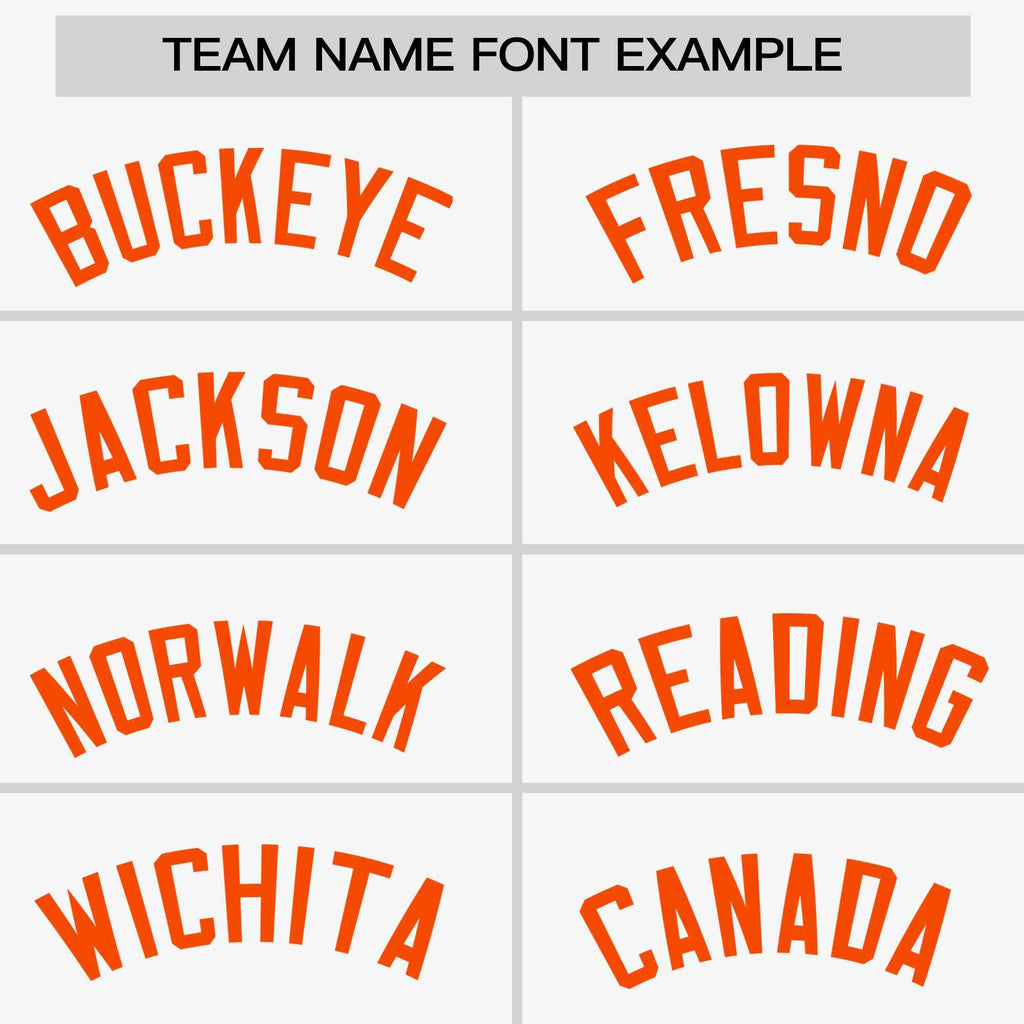 Custom White Orange Stripe Fashion Raglan Sleeves Authentic Two-Button Softball Jersey