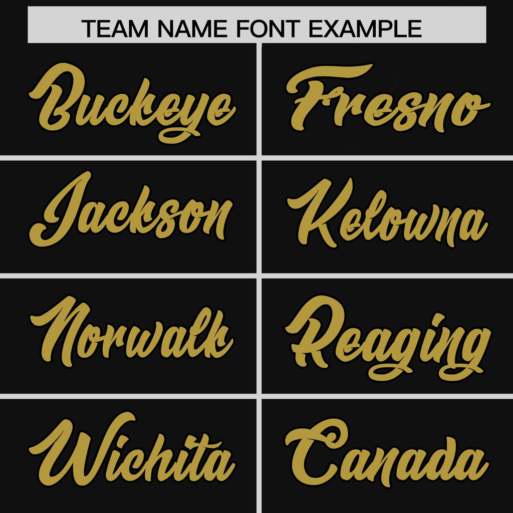 Custom Black Old Gold Stripe Fashion Raglan Sleeves Authentic Two-Button Softball Jersey