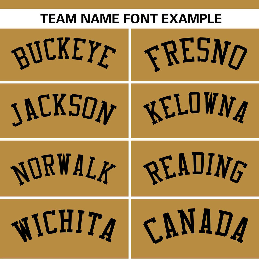 Custom Gold Black Color Block Personalized Authentic Two-Button Softball Jersey
