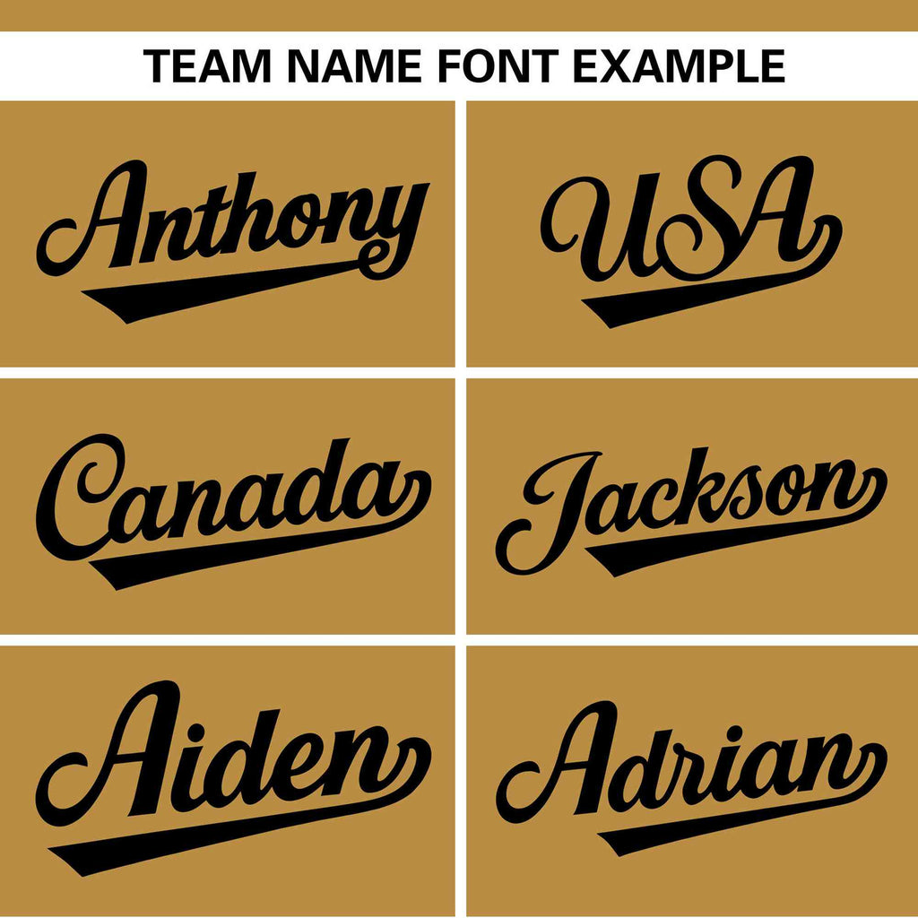 Custom Gold Black Color Block Personalized Authentic Two-Button Softball Jersey