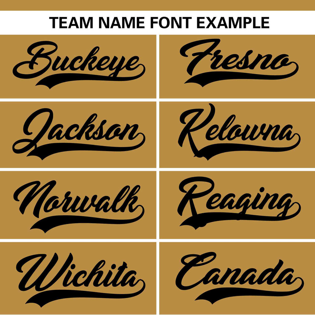 Custom Gold Black Color Block Personalized Authentic Two-Button Softball Jersey