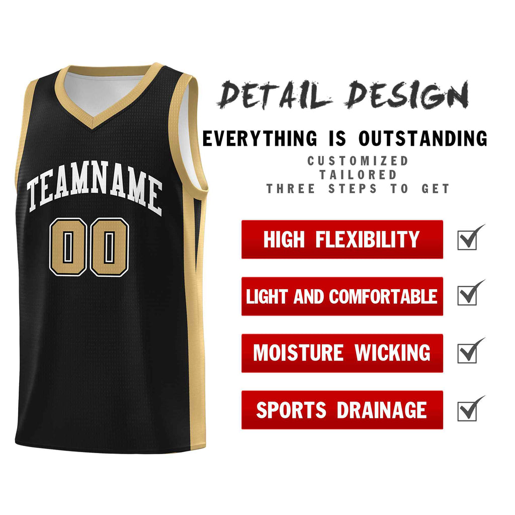 Custom Black White Classic Sets Sports Uniform Basketball Jersey