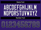 Custom Purple White-Black Drift Fashion Mesh Authentic Football Jersey