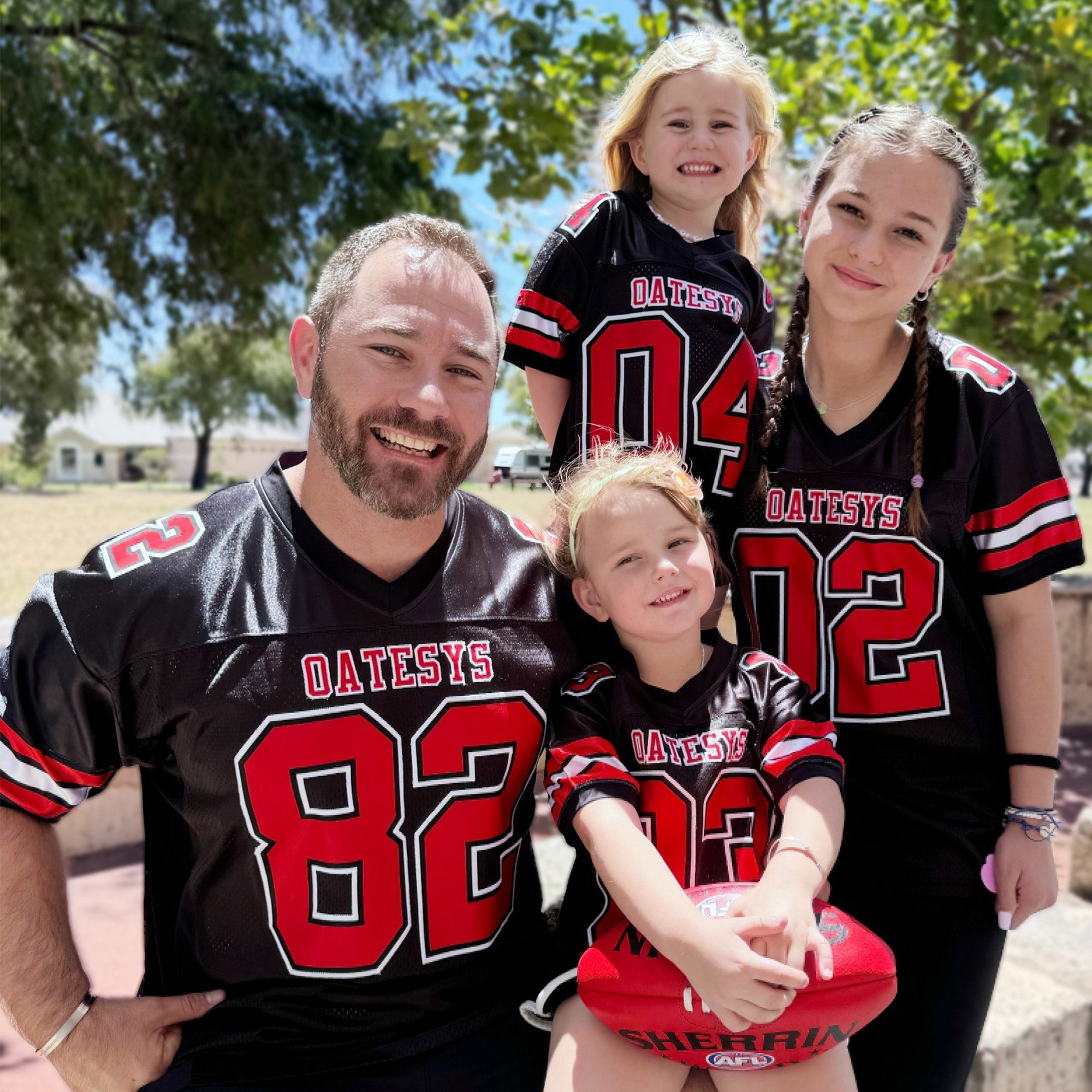 Custom Red White-Gold Classic Style Mesh Authentic Football Jersey