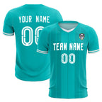 Custom Green Classic Striped Personalized Soccer Tops/Sets Jersey