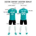 Custom Green Classic Striped Personalized Soccer Tops/Sets Jersey