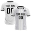 Custom White Classic Striped Personalized Soccer Tops/Sets Jersey