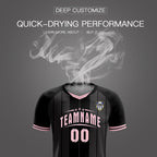 Custom Black Classic Striped Personalized Soccer Tops/Sets Jersey