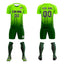 Custom Neon Green-Green Printing Outdoor Tracksuit Soccer Sets Jersey