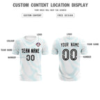 Custom White Sky Blue Training Uniform For Men Soccer Sets Jersey