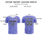 Custom Light Purple White Training Uniform For Men Soccer Sets Jersey