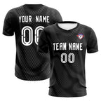Custom Black White Training Uniform For Men Soccer Sets Jersey