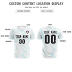 Custom White Sky Blue Training Uniform For Men Soccer Sets Jersey