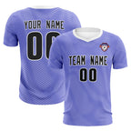 Custom Light Purple White Training Uniform For Men Soccer Sets Jersey