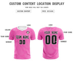 Custom Pink White Training Uniform For Men Soccer Sets Jersey
