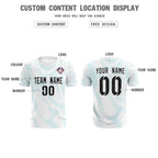 Custom White Sky Blue Training Uniform For Men Soccer Sets Jersey